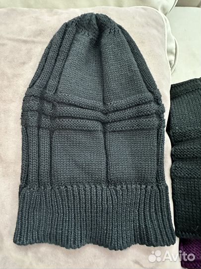 Шапка с шарфом комплект Burberry оригинал