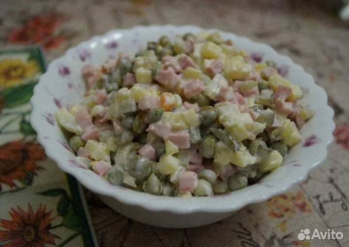 Салаты на заказ, закуски, брускетта, тарталетки