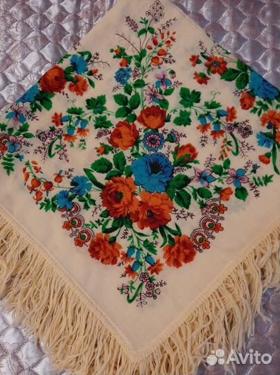 Павловопосадский платок, винтаж