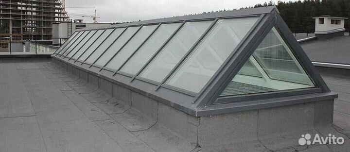 Стеклянная крыша панорамная