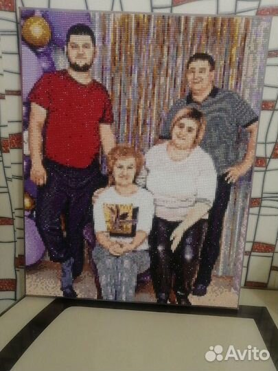 Алмазная мозаика по фото - производство