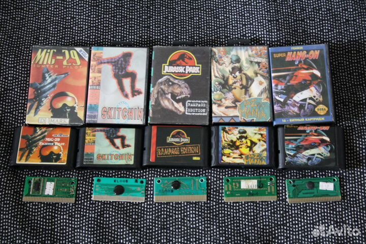 Картриджи для sega из 90х