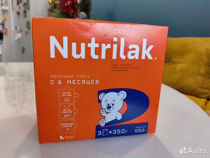 Детское питание nutrilak с 6 месяцев