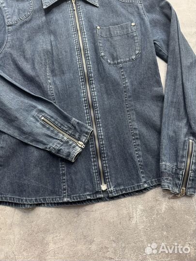 Джинсовая зип рубашка joop S