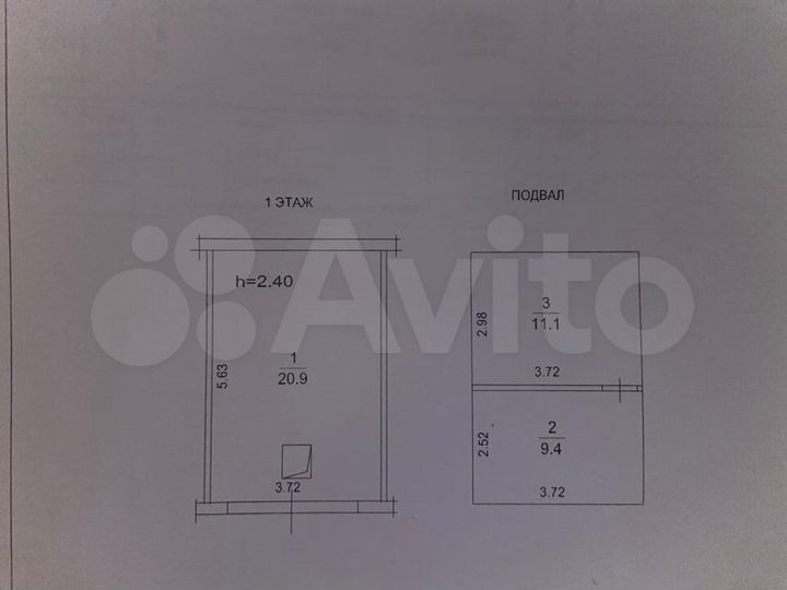 Гараж, 21 м²