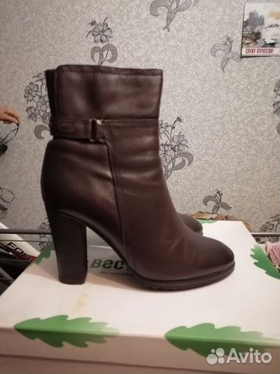 Ботильоны женские 37 размер натуральная кожа