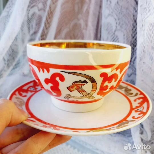 Чайная пара СССР песочное