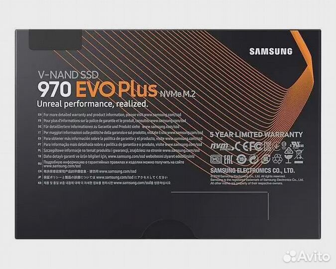 SSD накопитель Samsung 970 EVO Plus M.2 2280 1 тб