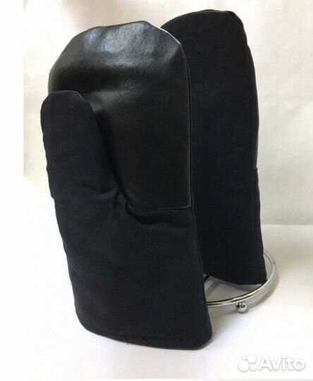 Руковицы меховые с коженной ладонью