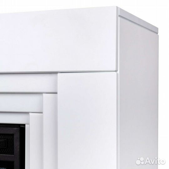 Белый портал с 3Д очагом с увлажнителем