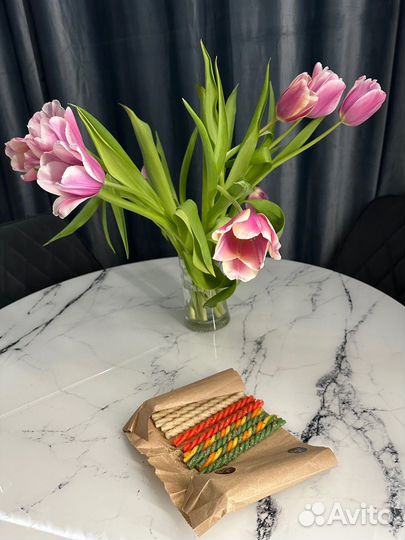 Свечи скрутки восковые