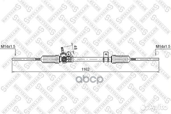 00-35003-SX рейка рулевая мех-ская 51853 Renau