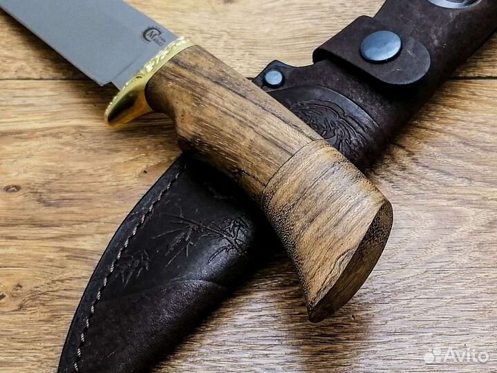 Нож Лазутчик из стали 65Х13 рукоять амазаку