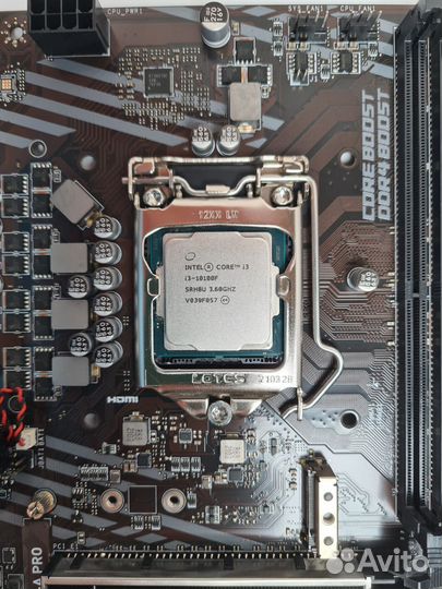 Комплект MSI H410M + i3-10100f