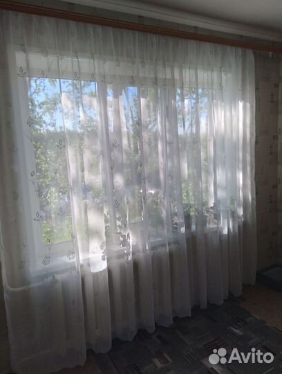 Тюль капроновый. Б/У. Высота 225см. Ширина 390см