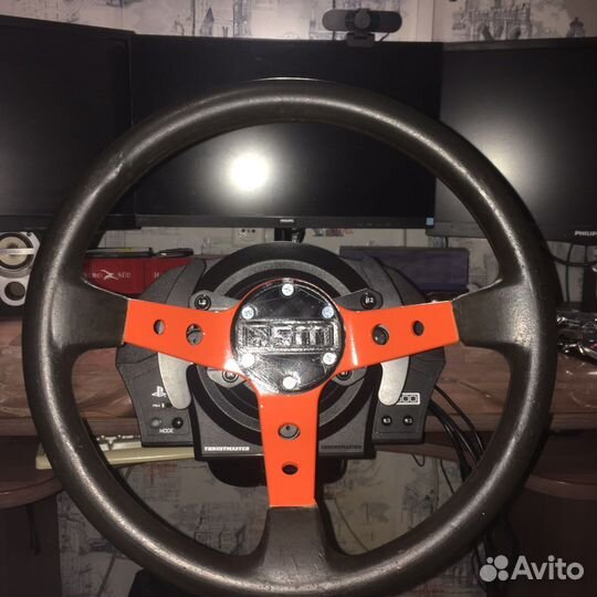 Thrustmaster t300 рулевое колесо с переходником