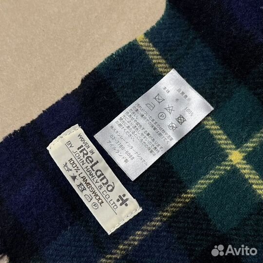 Шерстяной шарф John Hanly Tartan Ирландия