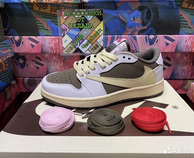 Кроссовки Nike Jordan 1 Retro Low Travis Scott