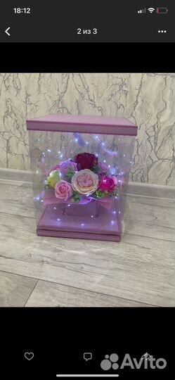 Букет из мыльных роз