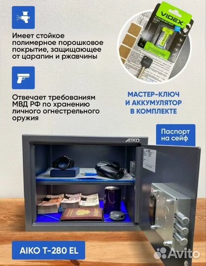 Сейф для денег документов и оружия