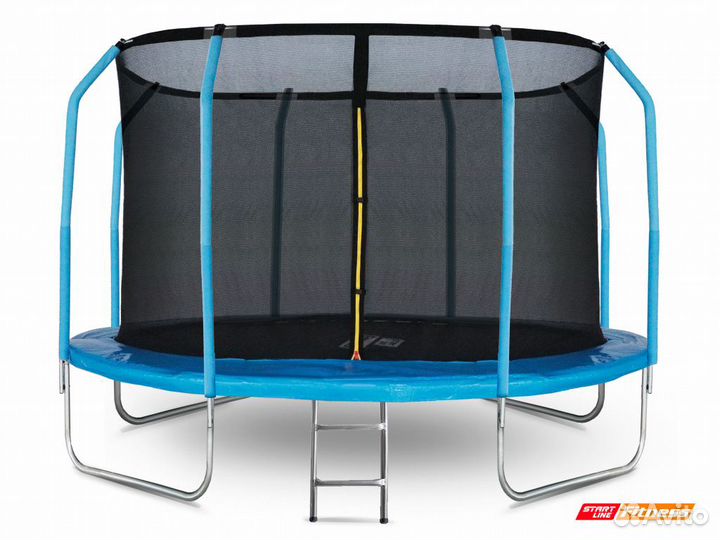 Батут с внутренней сеткой и лестн 12 футов d-366см