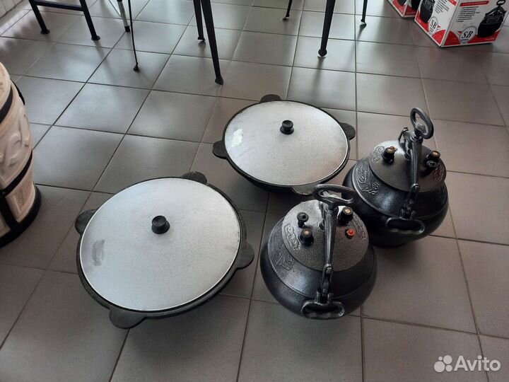 Казан чугунный 8, 10, 12, 16л