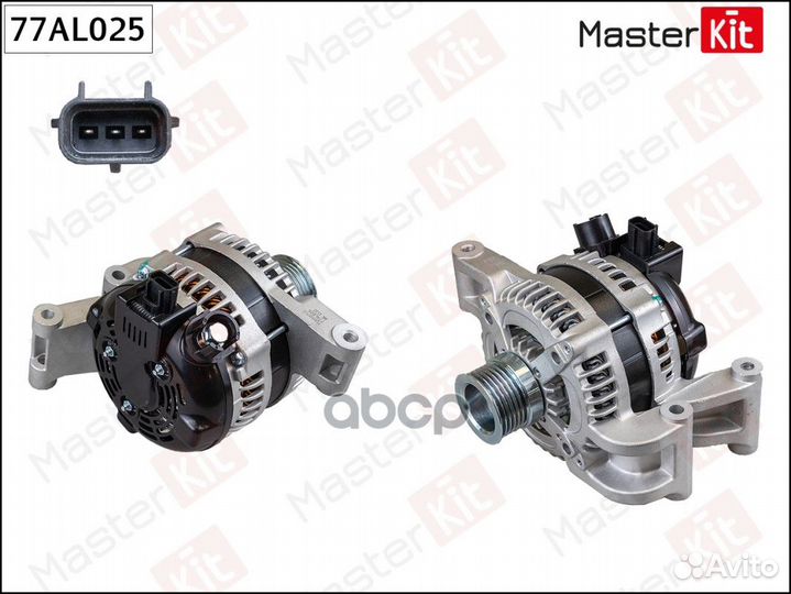 Генератор masterkit 77AL025 ford focus II 1.8/2