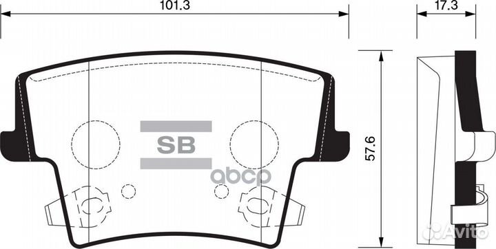 SP1508SNS GDB4135 колодки дисковые з Chrysler