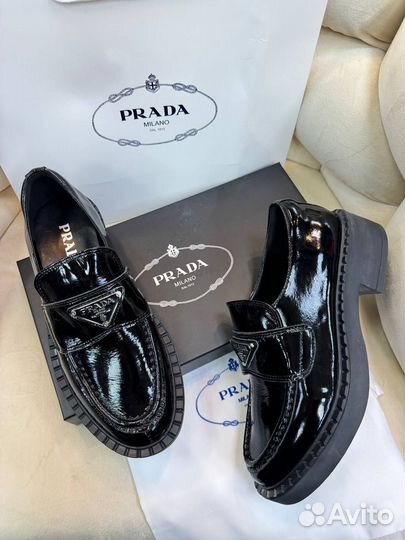 Лоферы Prada Лаковые Размеры 36-40