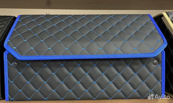 Сумка органайзер в багажник синий чёрный