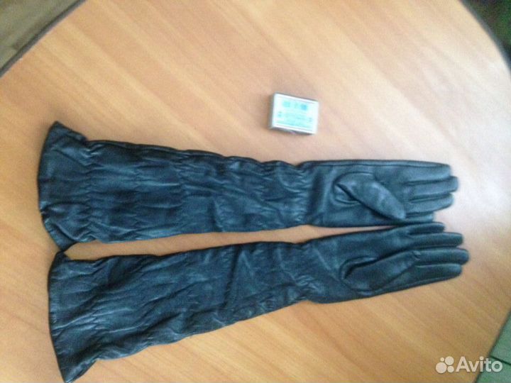 Перчатки женские кожаные