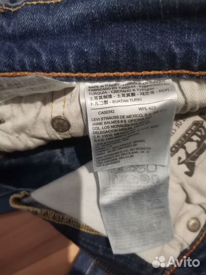 Мужские джинсы Levis 511 W34L30