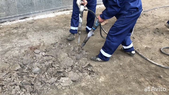 Компрессор, отбойные молотки