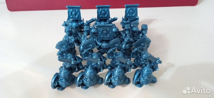 Гномы воины 28мм. Технолог. Полистирол
