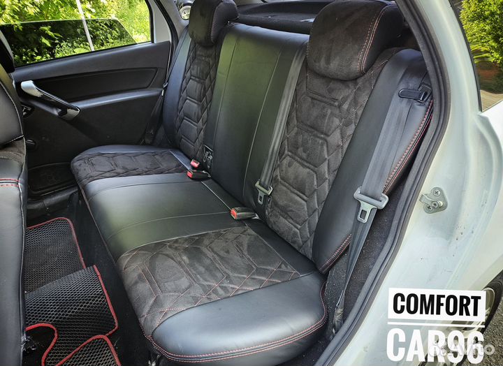 Авточехлы из экокожи Лада Веста