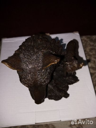 Статуэтка Волк Бронза Европа