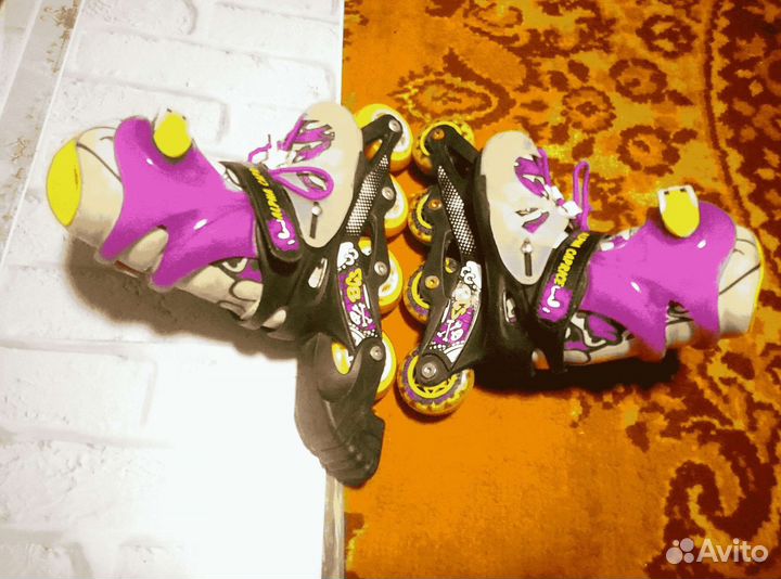 Роликовые коньки детские раздвижные