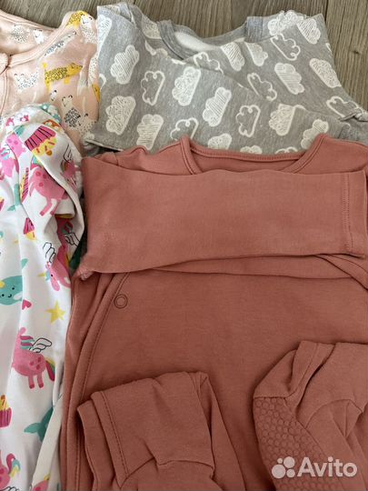 Пакет слипов для девочки 74-80