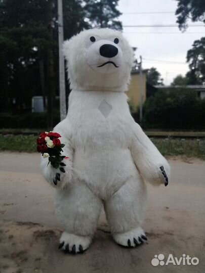 Ростовая кукла белый медведь