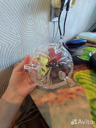 Ваза для фруктов,конфет,салатница, хрусталь СССР