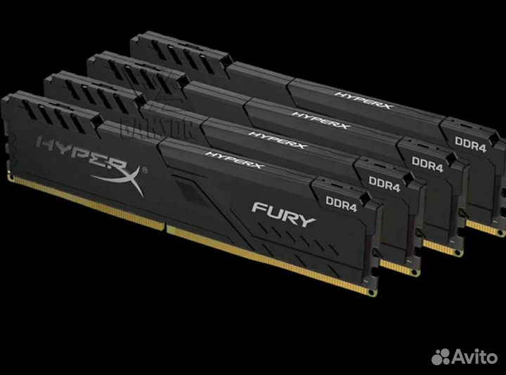 DDR4 hyperx fury 16gb (4x4) 3200