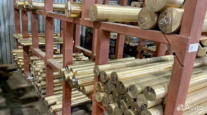 Бронза. Бронзовый пруток 30мм браж 9-4