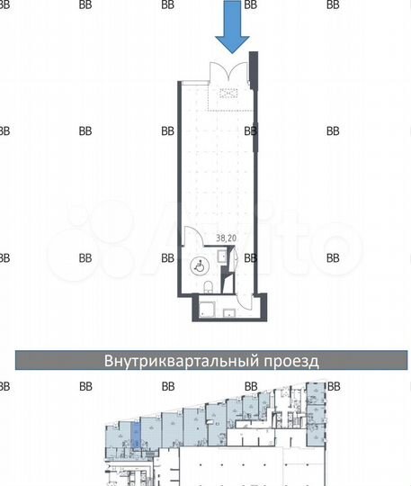 Арендный бизнес/Торговая площадь, 38.2 м²