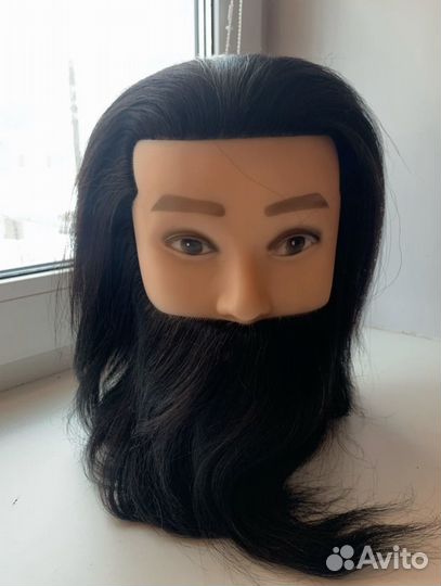 Манекен для причесок,учебная голова с бородой