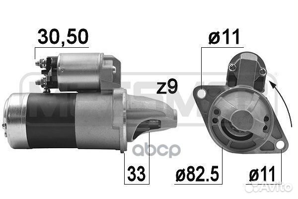 M001T74081 Стартер subaru 1.4kw 220929 Era