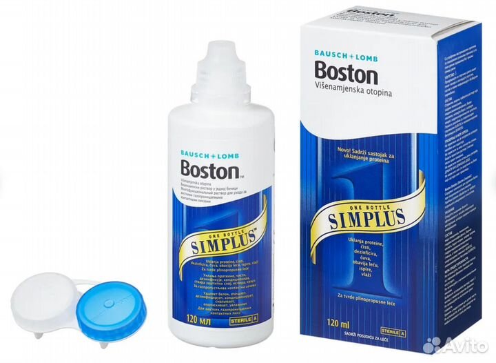 Раствор для жёстких линз Boston Simplus 120 мл