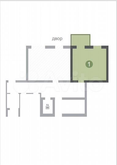1-к. квартира, 35 м², 1/5 эт.