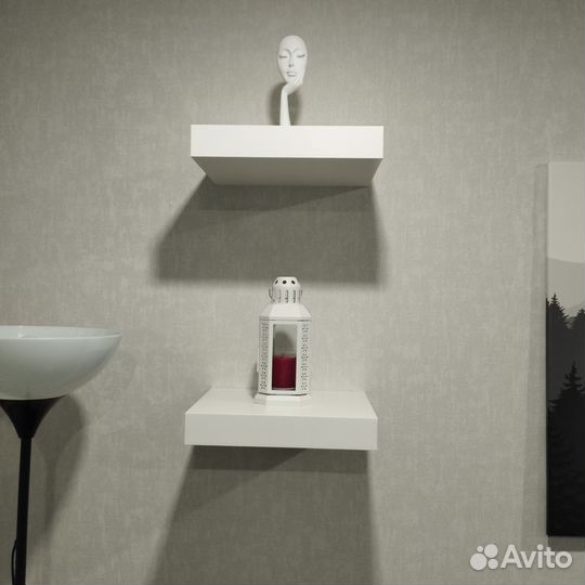 Полка лакк 30*26 см белая Икея