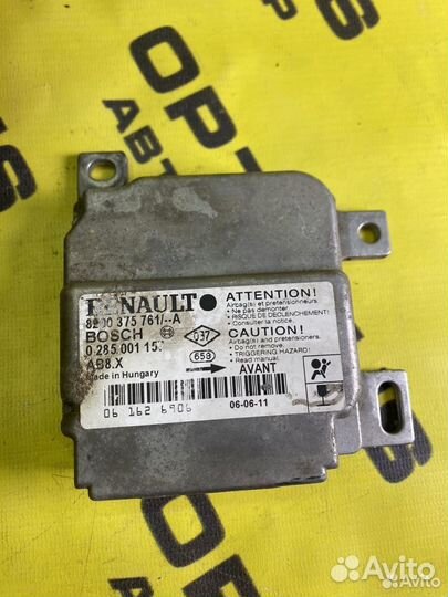 Блок управления Airbag/SRS Renault Symbol