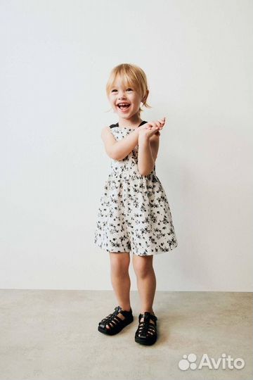 Сарафан комбинезон лен для девочки